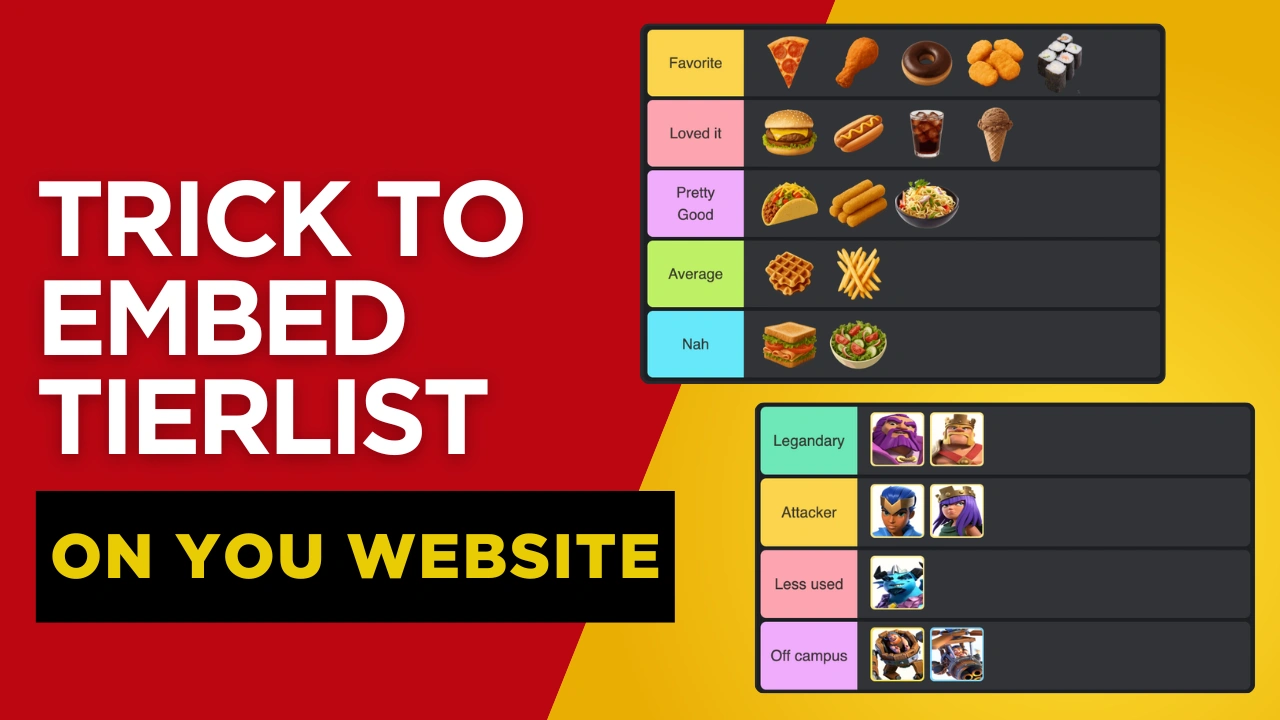 How To Embed Or Share Your Tier List On Other Platforms