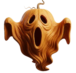 Ghost Design Pumpkin Image