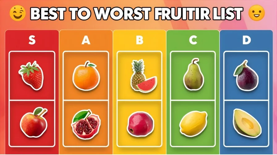 Fruits Tier List - Best To Worst Fruits For Snacks